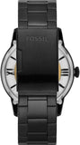 Buy Shop Fossil Townsman Automatic Skeleton Black Dial Black Steel Strap Watch for Men - ME3197 USA Online