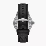 Buy Shop Fossil Townsman Automatic Skeleton Blue Dial Black Leather Strap Watch for Men - ME3200 USA Online