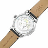 Buy Shop Fossil Townsman Automatic Skeleton Blue Dial Black Leather Strap Watch for Men - ME3200 USA Online