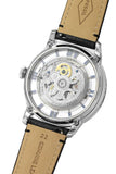 Buy Shop Fossil Townsman Automatic Skeleton Blue Dial Black Leather Strap Watch for Men - ME3200 USA Online