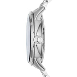 Buy Shop Fossil Townsman Automatic Skeleton Blue Dial Silver Steel Strap Watch for Men - ME3073 USA Online