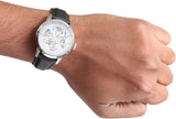 Buy Shop Fossil Townsman Automatic Skeleton White Dial Black Leather Strap Watch for Men - ME3085 USA Online