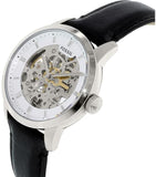 Buy Shop Fossil Townsman Automatic Skeleton White Dial Black Leather Strap Watch for Men - ME3085 USA Online