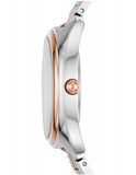 Buy Shop Fossil Townsman Automatic Skeleton White Dial Two Tone Steel Strap Watch for Men - ME3075 USA Online