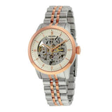 Buy Shop Fossil Townsman Automatic Skeleton White Dial Two Tone Steel Strap Watch for Men - ME3075 USA Online