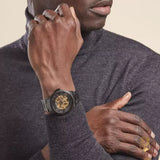 Buy Shop Fossil Townsman Automatic Skeleton Black Dial Black Steel Strap Watch for Men - ME3197 USA Online
