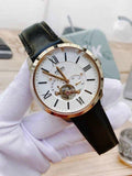 Buy Shop Fossil Townsman Automatic White Dial Black Leather Strap Watch for Men - ME3104 USA Online