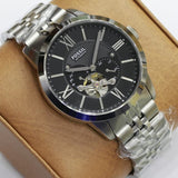 Buy Shop Fossil Townsman Black Dial Silver Steel Strap Watch for Men - ME3107 USA Online