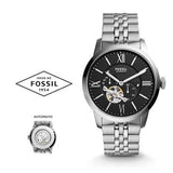 Buy Shop Fossil Townsman Black Dial Silver Steel Strap Watch for Men - ME3107 USA Online