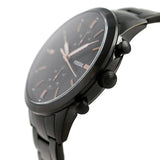Buy Shop Fossil Townsman Chronograph Black Dial Black Steel Strap Watch for Men - FS5379 USA Online