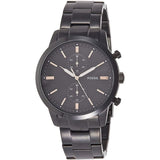 Buy Shop Fossil Townsman Chronograph Black Dial Black Steel Strap Watch for Men - FS5379 USA Online