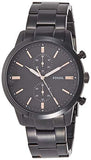 Buy Shop Fossil Townsman Chronograph Black Dial Black Steel Strap Watch for Men - FS5379 USA Online