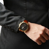 Buy Shop Fossil Townsman Chronograph Black Dial Brown Leather Strap Watch for Men - FS5338 USA Online
