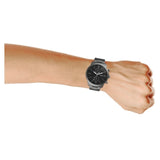 Buy Shop Fossil Townsman Chronograph Black Dial Silver Steel Strap Watch for Men - FS5349 USA Online