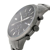 Buy Shop Fossil Townsman Chronograph Black Dial Silver Steel Strap Watch for Men - FS5349 USA Online