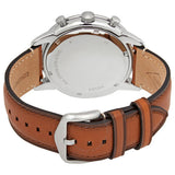 Buy Shop Fossil Townsman Chronograph Blue Dial Brown Leather Strap Watch for Men - FS5279 USA Online