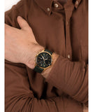Buy Shop Fossil Townsman Chronograph Green Dial Green Leather Strap Watch for Men - FS5599 USA Online