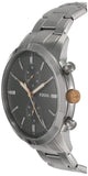 Buy Shop Fossil Townsman Chronograph Grey Dial Silver Steel Strap Watch for Men - FS5407 USA Online