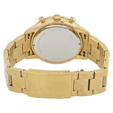 Fossil Townsman Chronograph White Dial Gold Steel Strap Watch for Men - FS5348