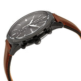 Buy Shop Fossil Townsman Chronograph Gray Dial Brown Leather Strap Watch for Men - FS5522 USA Online