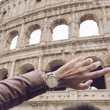Buy Shop Fossil Townsman Chronograph White Dial Brown Leather Strap Watch for Men - FS5350 USA Online