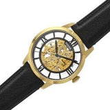 Buy Shop Fossil Townsman Automatic Skeleton Black Dial Black Leather Strap Watch for Men - ME3210 USA Online