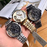 Buy Shop Fossil Townsman Mechanical Black Dial Black Steel Strap Watch for Men - ME1136 USA Online