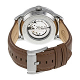 Buy Shop Fossil Townsman Automatic Black Dial Brown Leather Strap Watch for Men - ME3061 USA Online