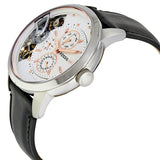 Buy Shop Fossil Townsman Twist Multifunction White Dial Black Leather Strap Watch for Men - ME1164 USA Online