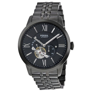 Buy Shop Fossil Townsman Multi Function Mechanical Black Dial Black Steel Strap Watch for Men - ME3062 USA Online