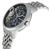 Buy Shop Fossil Townsman Multifunction Black Dial Silver Steel Strap Watch for Men - ME1135 USA Online