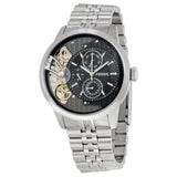 Buy Shop Fossil Townsman Multifunction Black Dial Silver Steel Strap Watch for Men - ME1135 USA Online