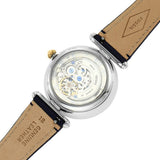 Buy Shop Fossil Vintage Muse Automatic Skeleton White Dial Grey Leather Strap Watch for Women - ME3131 USA Online
