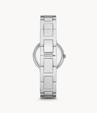 Buy Shop Fossil Virginia Pink Dial Silver Steel Strap Watch for Women - ES3504 USA Online