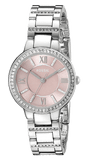 Buy Shop Fossil Virginia Pink Dial Silver Steel Strap Watch for Women - ES3504 USA Online