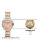 Buy Shop Fossil Virginia Rose Gold Dial Two Tone Steel Strap Watch for Women - ES3405 USA Online