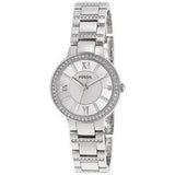 Buy Shop Fossil Virginia Silver Dial Silver Steel Strap Watch for Women - ES3282 USA Online