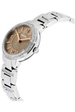 Buy Shop Fossil Virginia Taupe Dial Silver Steel Strap Watch for Women - ES4147 USA Online