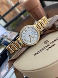 Buy Shop Fossil Virginia White Dial Gold Steel Strap Watch for Women - ES3283 USA Online