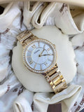 Buy Shop Fossil Virginia White Dial Gold Steel Strap Watch for Women - ES3283 USA Online