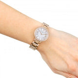 Buy Shop Fossil Virginia White Dial Gold Steel Strap Watch for Women - ES3283 USA Online