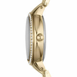 Buy Shop Fossil Virginia White Dial Gold Steel Strap Watch for Women - ES3283 USA Online