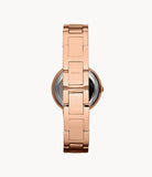 Buy Shop Fossil Virginia White Dial Rose Gold Steel Strap Watch for Women - ES3284 USA Online