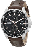 Buy Shop Fossil Wakefield Black Dial Brown Leather Strap Watch for Men - CH2944 USA Online
