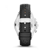 Buy Shop Fossil Wakefield Chronograph Blue Dial Black Leather Strap Watch for Women - CH2945 USA Online