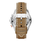 Buy Shop Fossil Wakefield Chronograph Cream Dial Brown Leather Strap Watch for Men - CH2951 USA Online