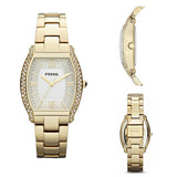 Buy Shop Fossil Wallace Gold Tone Dial Gold Steel Strap Watch for Women - ES3176 USA Online