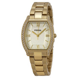 Buy Shop Fossil Wallace Gold Tone Dial Gold Steel Strap Watch for Women - ES3176 USA Online