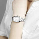 Buy Shop Fossil Wallace Silver Dial Silver Steel Strap Watch for Women - ES3174 USA Online