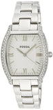 Buy Shop Fossil Wallace Silver Dial Silver Steel Strap Watch for Women - ES3174 USA Online